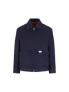 Fay Plush Truck Jacket Archive In Blue