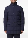 Fay Double-front Quilted Puffer Jacket In Blue