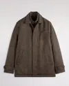 Fay Houndstooth Button-fastening Jacket In Brown