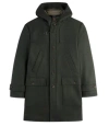 Fay Patch-pocket Single-breasted Coat In Green