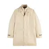 Fay Morning Db Front Coat With Zip Closure In Nude