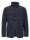 Fay Double-breasted Down Jacket Clothing In Multi