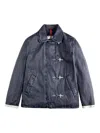Fay Chic Four-button Mini Jacket In Blue