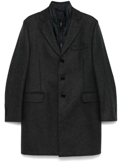 Fay Layered Coat In Multicolor