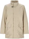 Fay Jacket With Hidden Hood And Practical Pockets In Neutral