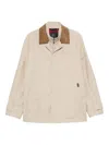 Fay Quilted Beige Jacket With Adjustable Hood In Sand