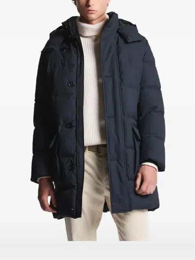 Fay Jakna Gabardine Parka In Blue