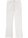 Fay Straight-leg Beige Pants With Flared Hem In Argilla Chiaro