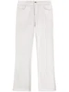 Fay Straight-leg Beige Pants With Flared Hem In Argilla Chiaro