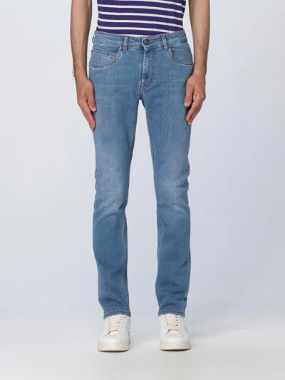 Fay Capri Turn-up Hem Trousers In Denim