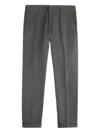 Fay Gabardine Trousers In Gray