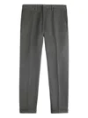 Fay Gabardine Trousers In Gray