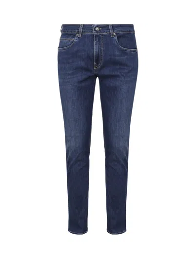 Fay Jeans In Denim Di Cotone Slim Fit In Blue