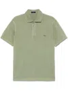 Fay Jersey Polo Shirt In Green