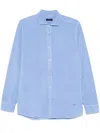 Fay Tailored Shirt With Cutaway Collar And Cuffed Sleeves