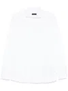 Fay Long-sleeve White Jersey Shirt With Embroidered Logo In White