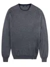 Fay Jumper In Grey Shaved Wool Knit In Grey