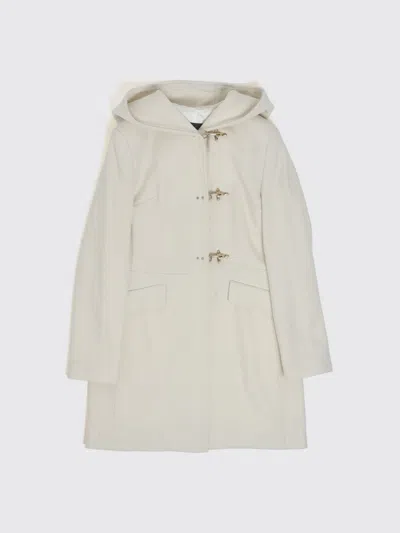 Fay Junior Coat Kids Color Ivory In White