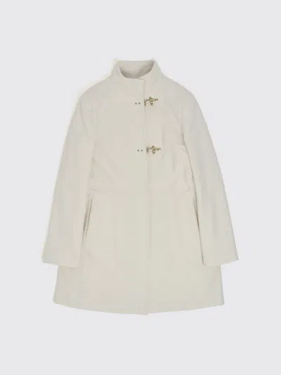 Fay Junior Coat Kids Color Ivory In White