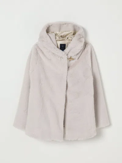 Fay Junior Fur  Kids Color Ice In White