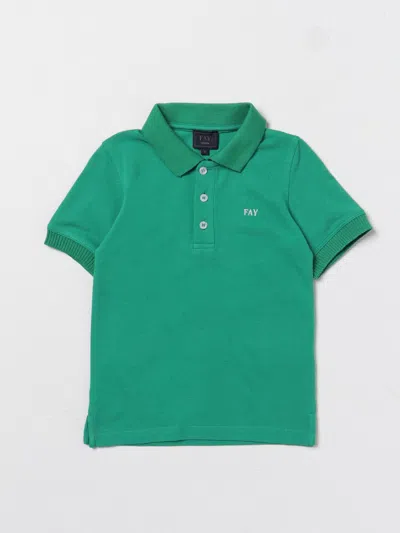 Fay Junior Polo Shirt  Kids Colour Green