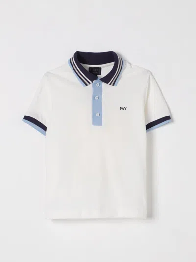 Fay Junior Polo Shirt  Kids Color Ivory