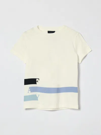 Fay Junior Kids'  Cotton T-shirt With Logo In Multi