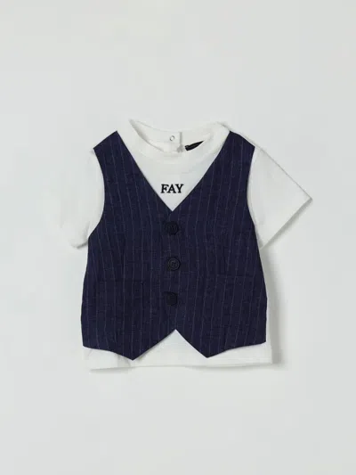 Fay Junior Babies' T-shirt  Kids Color Ivory In Multi