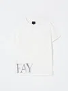Fay Junior T-shirt  Kids Color White In White
