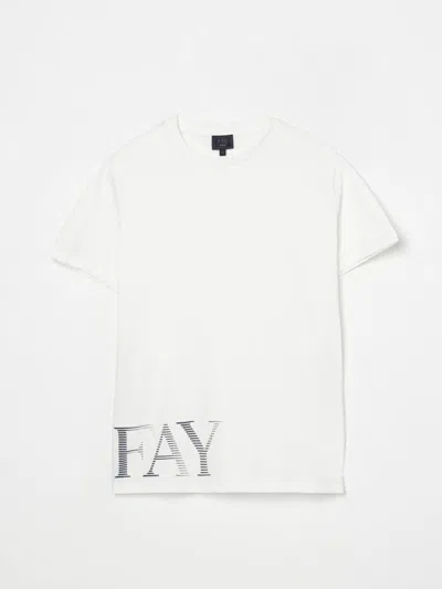 FAY JUNIOR T-SHIRT FAY JUNIOR KIDS COLOR WHITE,G65932001