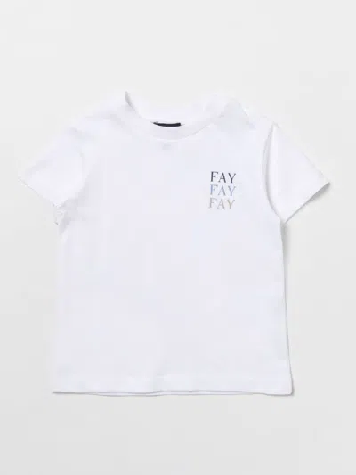 Fay Junior T-shirt  Kids Color White In White