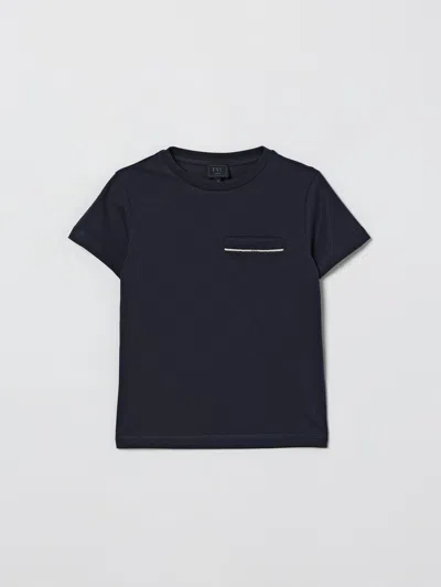 Fay Junior Kids' Tシャツ  ボーイ カラー ブルー In Blue