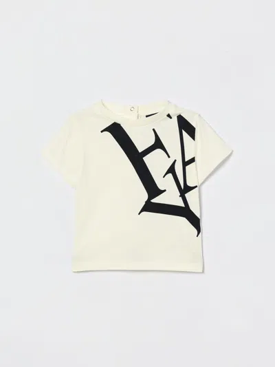 Fay Junior Babies' Tシャツ  ボーイ カラー ホワイト In Neutral