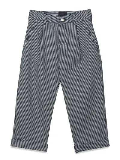 Fay Kids' Mini Fabric Pants In Blue