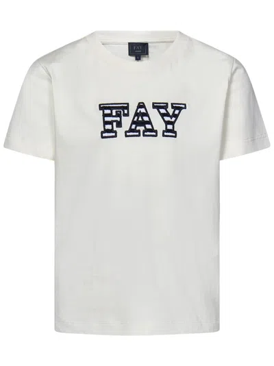 Fay Kids T-shirt In White