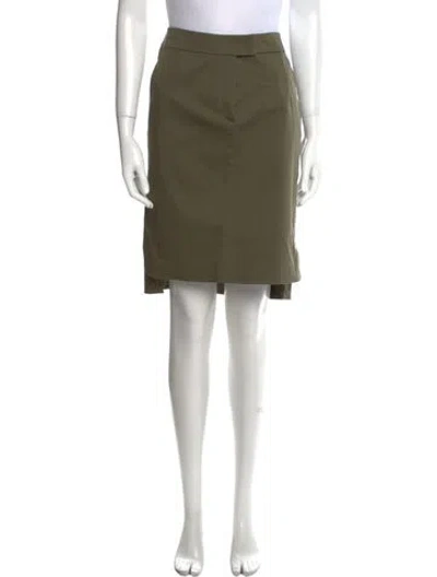 Pre-owned Fay Knee-length Skirt In Green