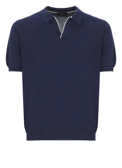 FAY KNITTED POLO SHIRT