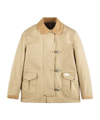 Fay Lapel Casual Jacket In Nude