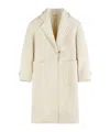 Fay Lapel Coat In White