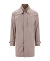 Fay Layered Design Trenchcoat In Nude