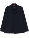 Fay Dark Navy Minimalist Jacket In Blue
