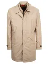 Fay Morning Long Jacket Side Pockets Point Collar