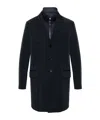 Fay Coat Logo Embroidered Rear Vents In Black