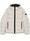 Fay Light Beige Double Front Down Jacket In Beige