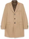 Fay Darted Silhouette Tailored Wool Coat