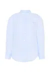 Fay Light Bleu Shirt For Boy With Logo In Blue