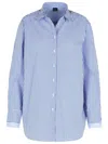 Fay Light Blue Cotton Shirt Women In Blue
