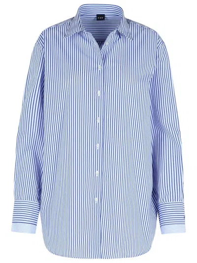 Fay Light Blue Cotton Shirt Women