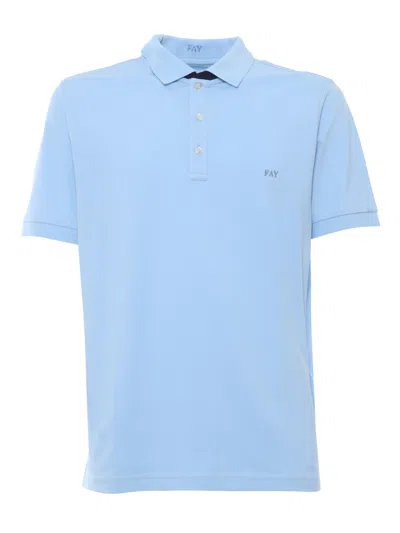 FAY LIGHT BLUE POLO