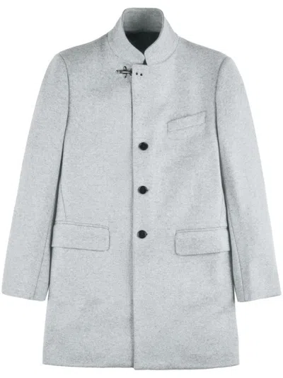 FAY LIGHT GREY WOOL COAT